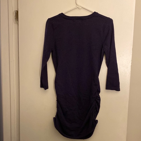 Pink Republic Purple Ruched 3/4 Sleeve Scoop Neck Tunic - Picture 3 of 3